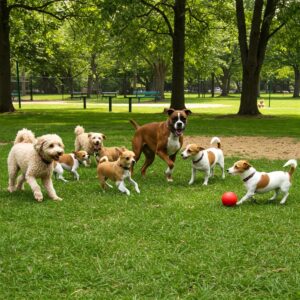 Visually showcasing the positive results and well-behaved dog after completing a board and train program.