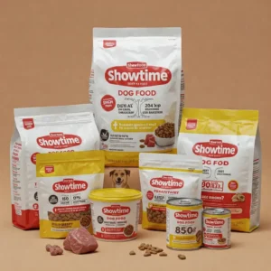 Showtime Dog Food is available in various convenient packaging options to suit your needs.