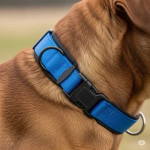  Waterproof nylon big dog collar, a practical and easy-to-clean option for large dogs that love the outdoors.