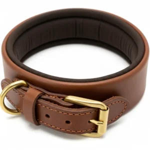Comfortable padded big dog collar designed to prevent chafing on the necks of large and powerful dog breeds.