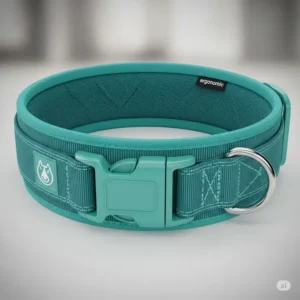 Ergonomically designed wide big dog collar offering maximum comfort and support for a large dog's neck.